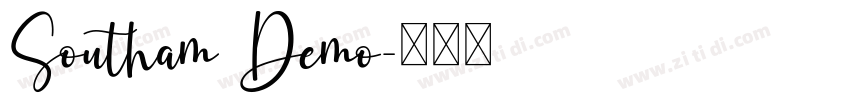 Southam Demo字体转换